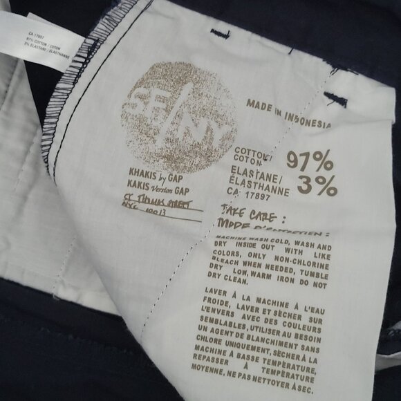 New GAP Khakis NWT Skinny Mini Size 2 Pants Navy Blue Brand New - Picture 4 of 7
